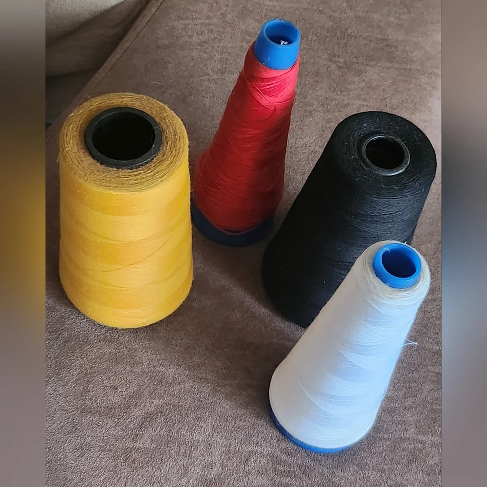 4 Sewing Thread Cones Vintage